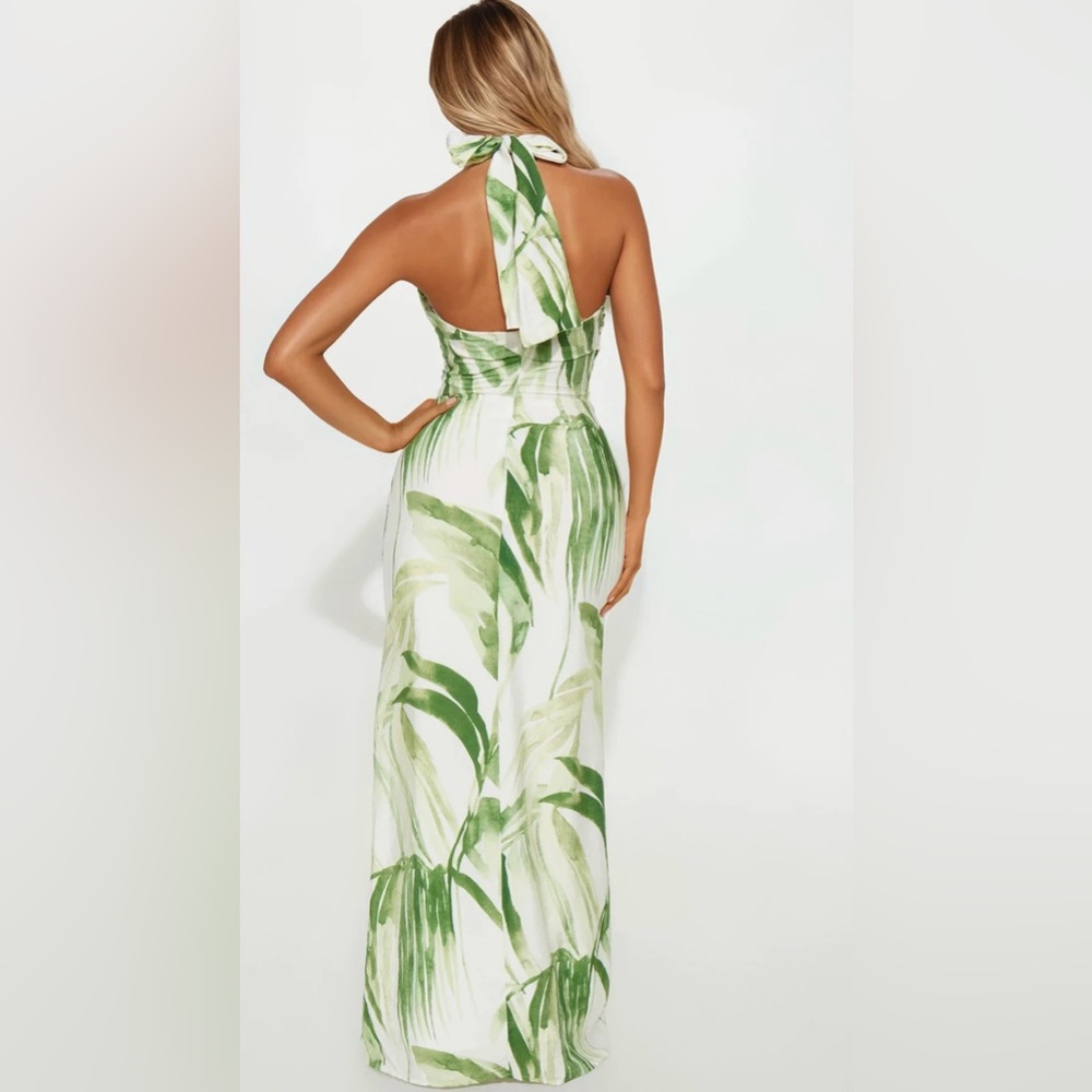 Fashion Nova Leafy Green Maxi Dress - Picture 3 of 12